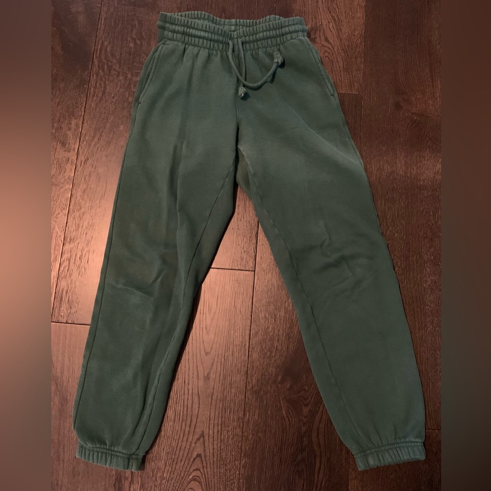 Forest Green Cozy Fleece Boyfriend Sweatpant